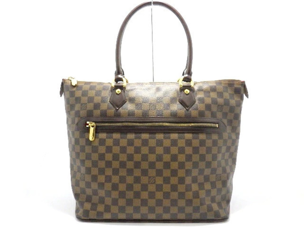 LOUIS VUITTON Saleya Handbag Damier Ebene Brown